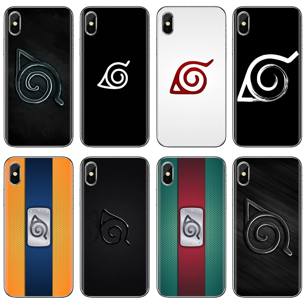 Мягкий чехол для iPhone 11 Pro 4 4S 5 5S SE 5C 6 6S 7 8X10 XR XS Plus Max iPod Touch Anime Naruto Konoha с