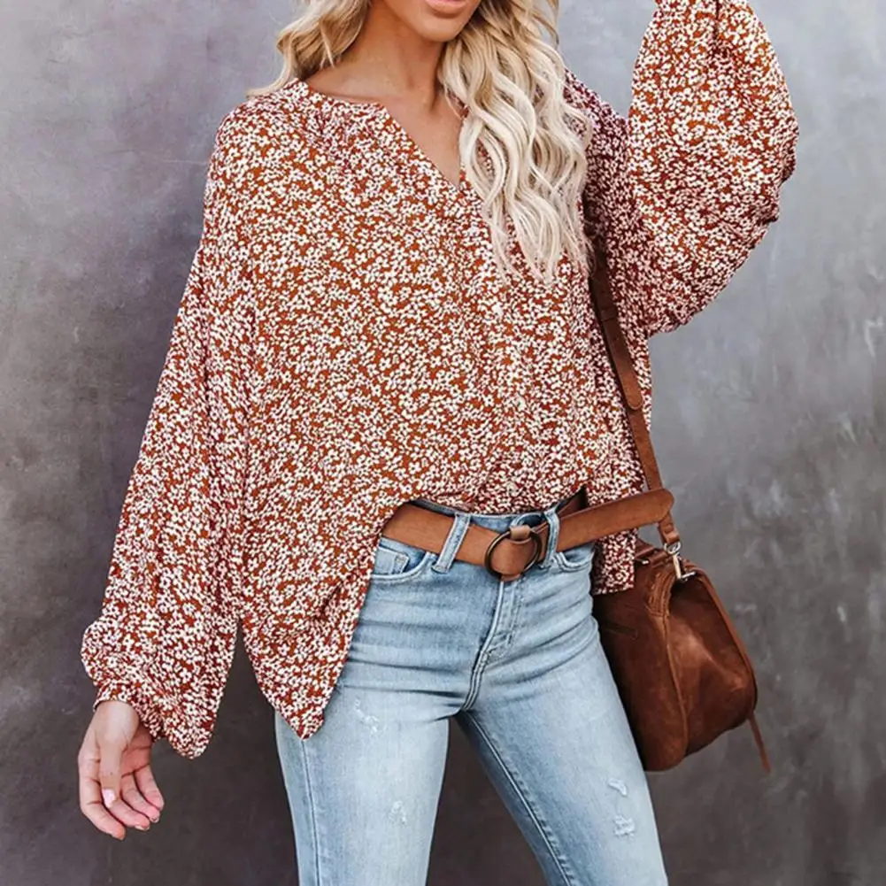 

Casual Shirt Breathable Comfortable Cotton Shirts Floral Print Tops for All Season