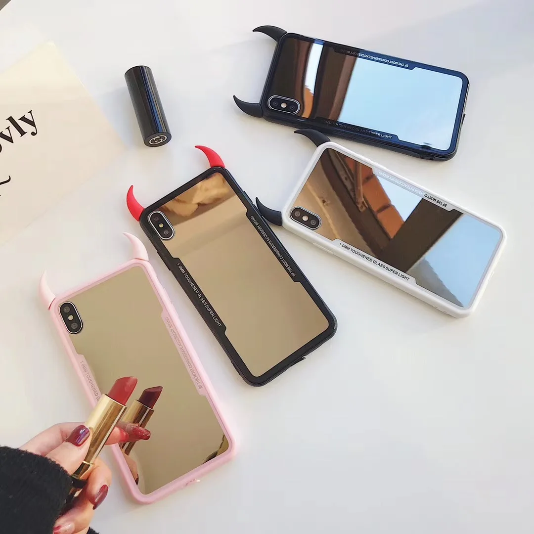 Горячая 3D роскошный чехол с зеркальной поверхностью для iphone 12 Pro Max 11 X XS MAX XR 7 8 plus