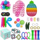 Декомпрессионная игрушка, недорогой сенсорный фиджет упаковка игрушек для детей и взрослых, декомпрессионная игрушка, фиджет упаковка игрушек 2021