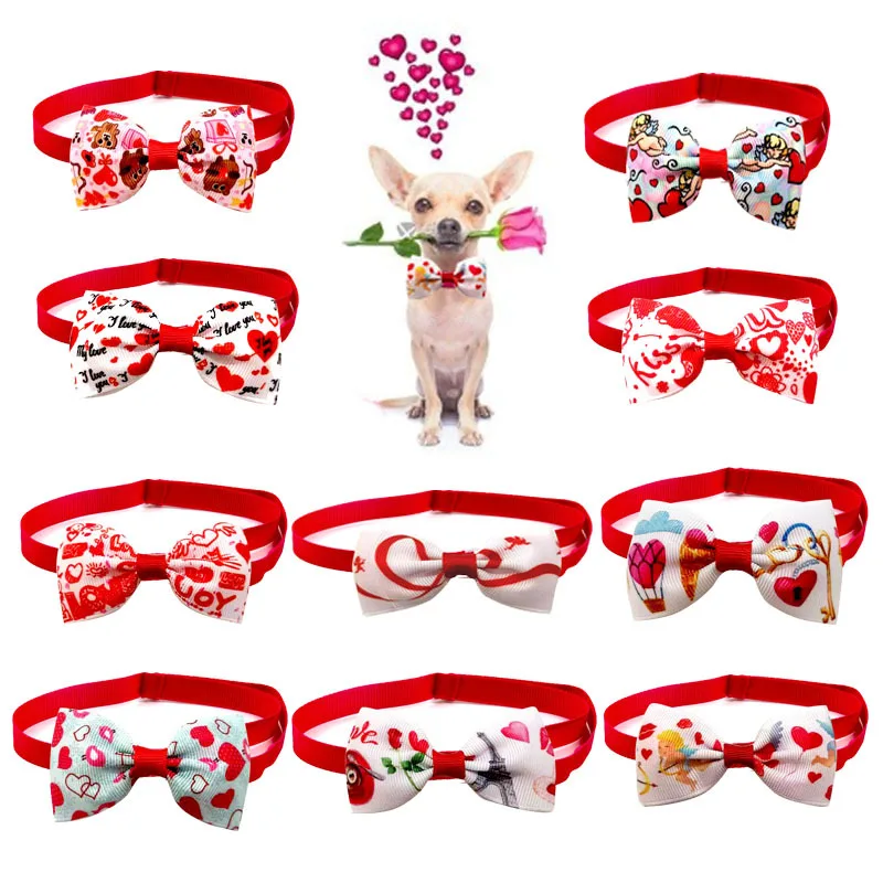 

1pcs Dog Grooming Bows Mix Holiday Cat Dog Hair Bows Tie Collar Headdress Small Pog Grooming Accessories Dog Hair Pet Supplies