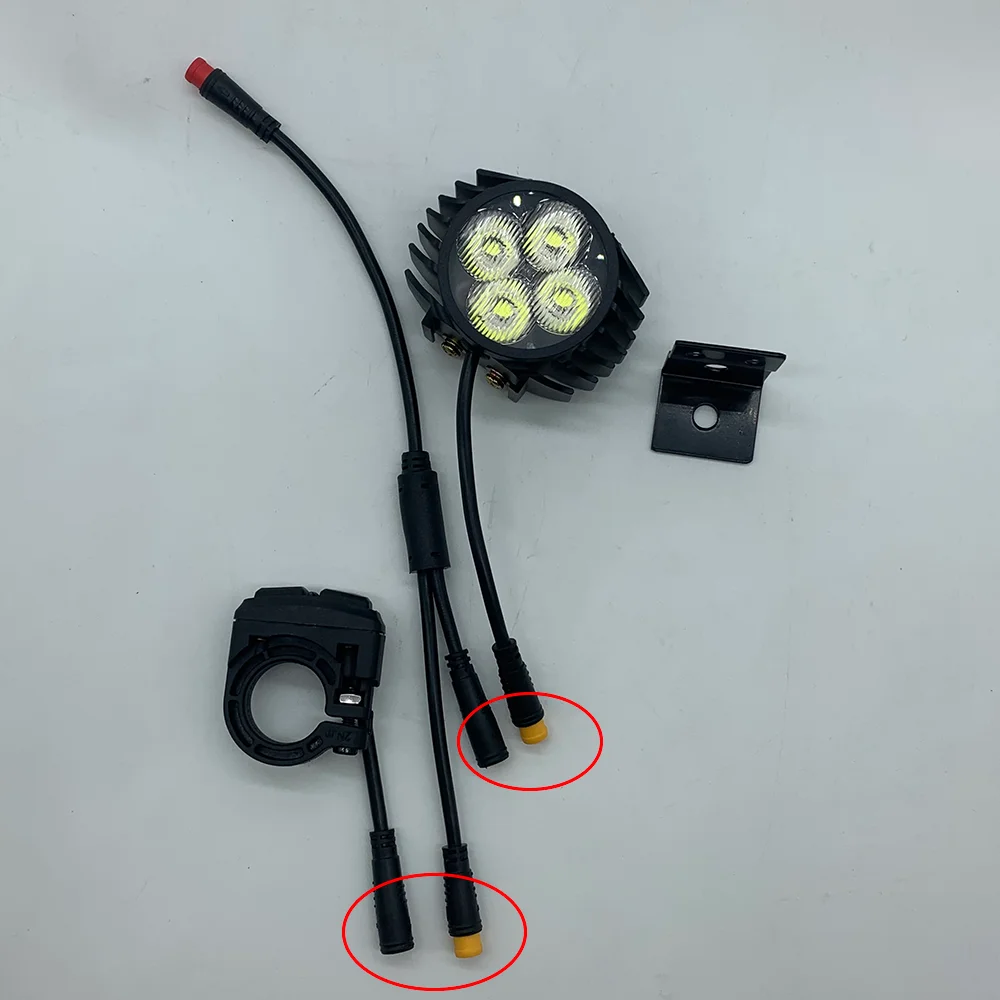 Дисплей QS-S4 с регулятором на палец + кабель зажигания ключа и фары (для