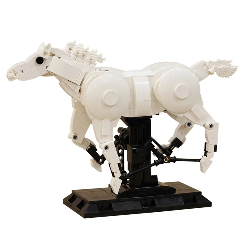 

515pcs MOC Dancing Horse Simulation Model Building Blocks Educational Figure Kids Animal Bricks DIY Toys For Children Xmas Gift
