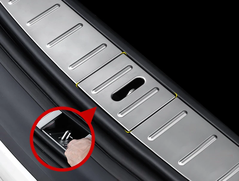 Внутренний бампер из нержавеющей стали для Tesla Model X 2016-2019 | Автомобили и мотоциклы