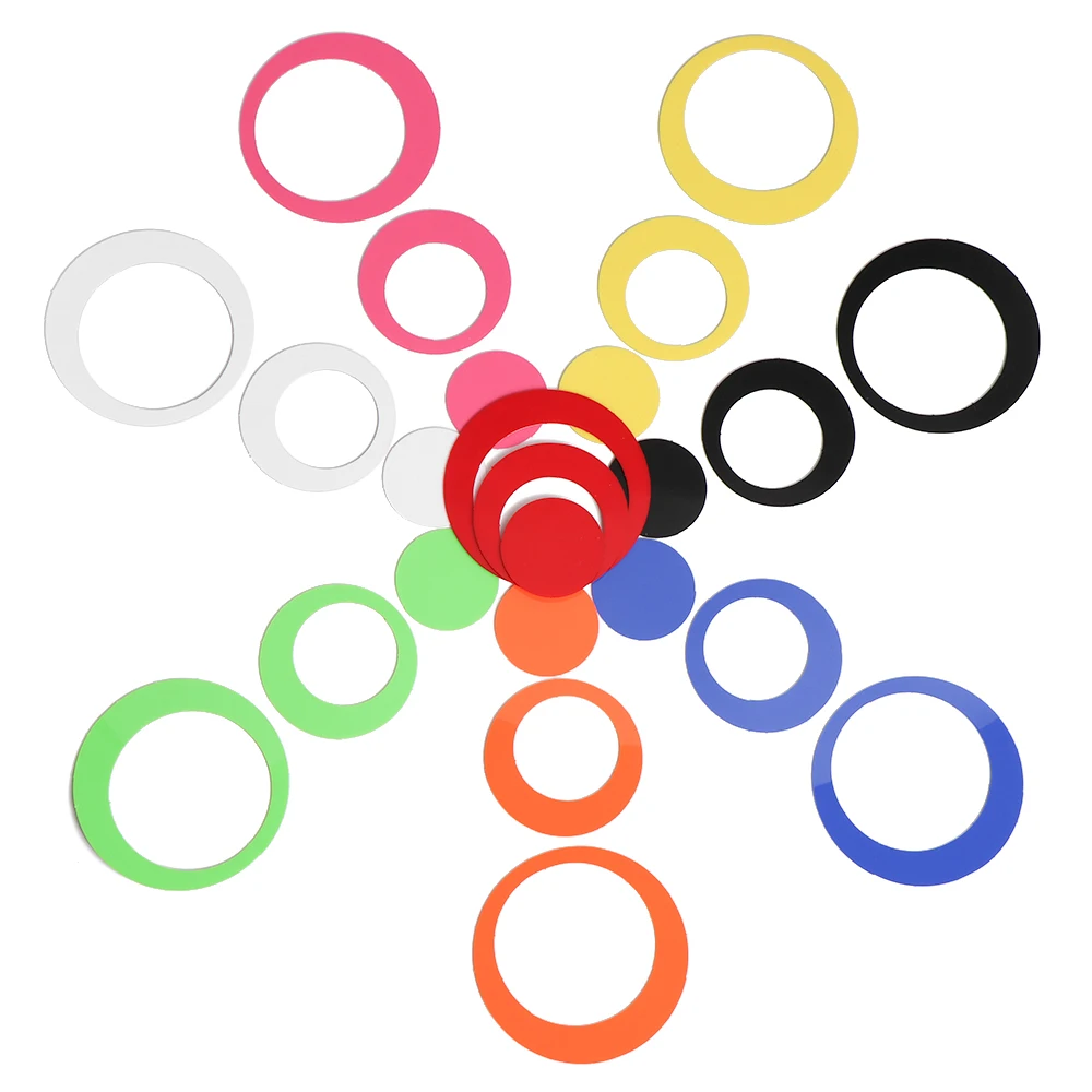 

New Fashion Hot Sale 5PCS/Set Acrylic Home Decor Removable For TV Background Round Decals 3D Circles Wall Stickers Mural