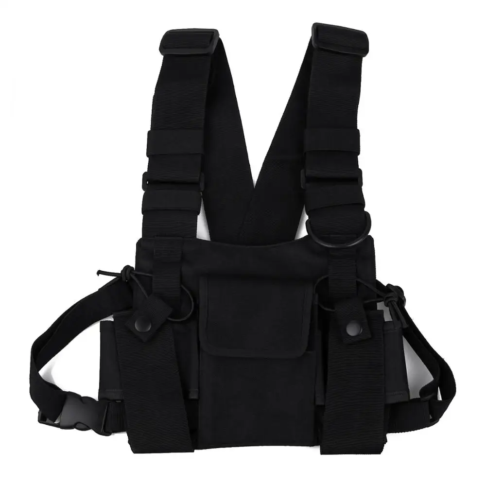 Radio Harness Chest Front Pack Pouch Holster Vest Rig Carry Bag for Baofeng UV-5R UV-82 BF-888S TYT Motorola ICOM Walkie Talkie