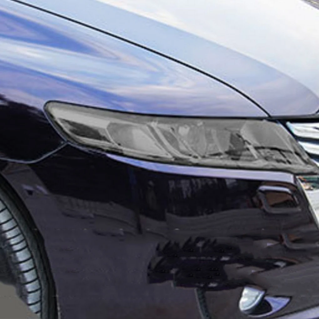 

Car Headlight Protective Cover Wrap Tail Light Fog Lamp Stikcer Film Car Styling, Light Black, 30x180cm
