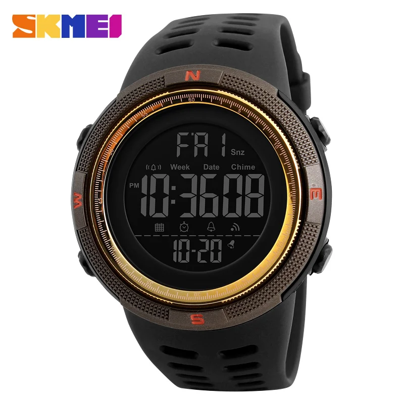 

Top Brand SKMEI Sport Watch Men Waterproof Chronograph Countdown Digital Watches Fashion Men's Military Wristwatch Alarm Clock