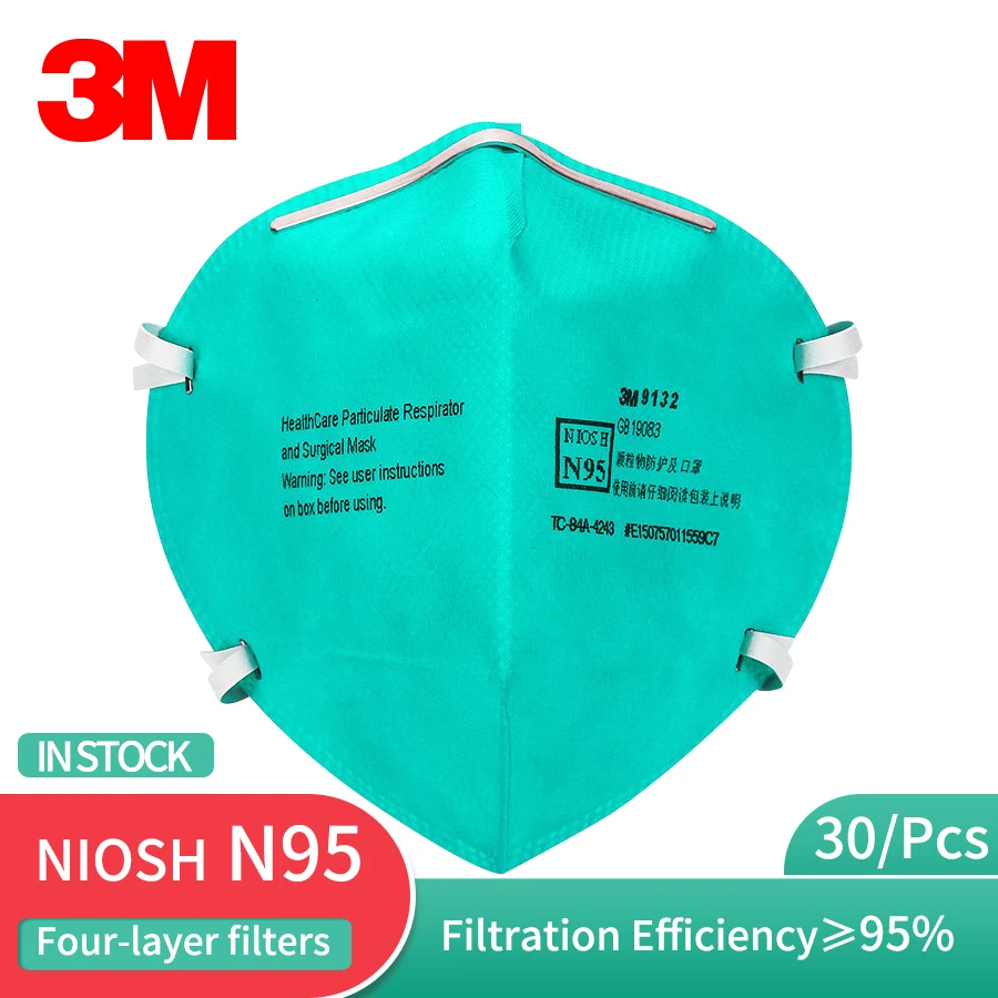 3M N95 9132 противогаз маска для здоровья твердые частицы респиратор взрослого