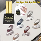 815 мл горящаяя УФ-гель покраска льда шпата Гель-лак для ногтей с эффектом кошачий глаз цвета: золотистый, серебристый Гель-лак для ногтей, Длительное Действие, базовый гель для ногтей Красота инструменты