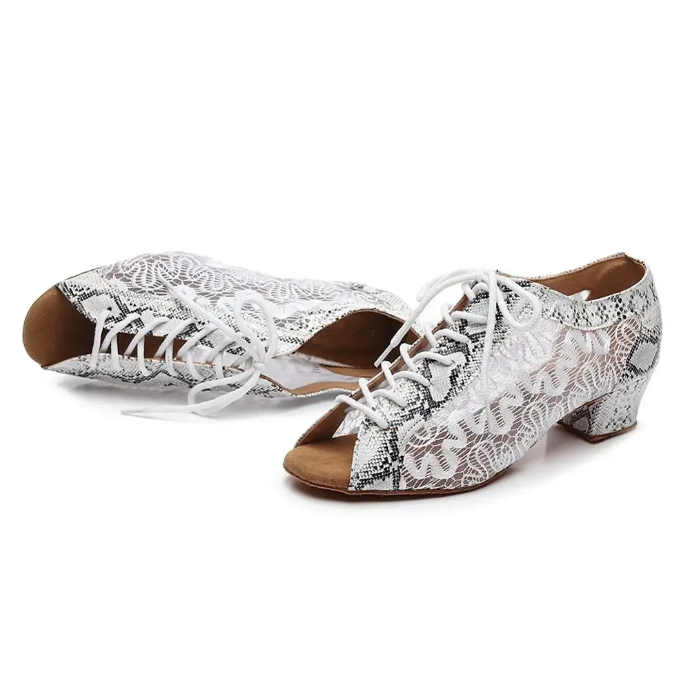 DKZSYIM/женская танцевальная обувь для вечеринки Атласная сетка + мягкая подошва