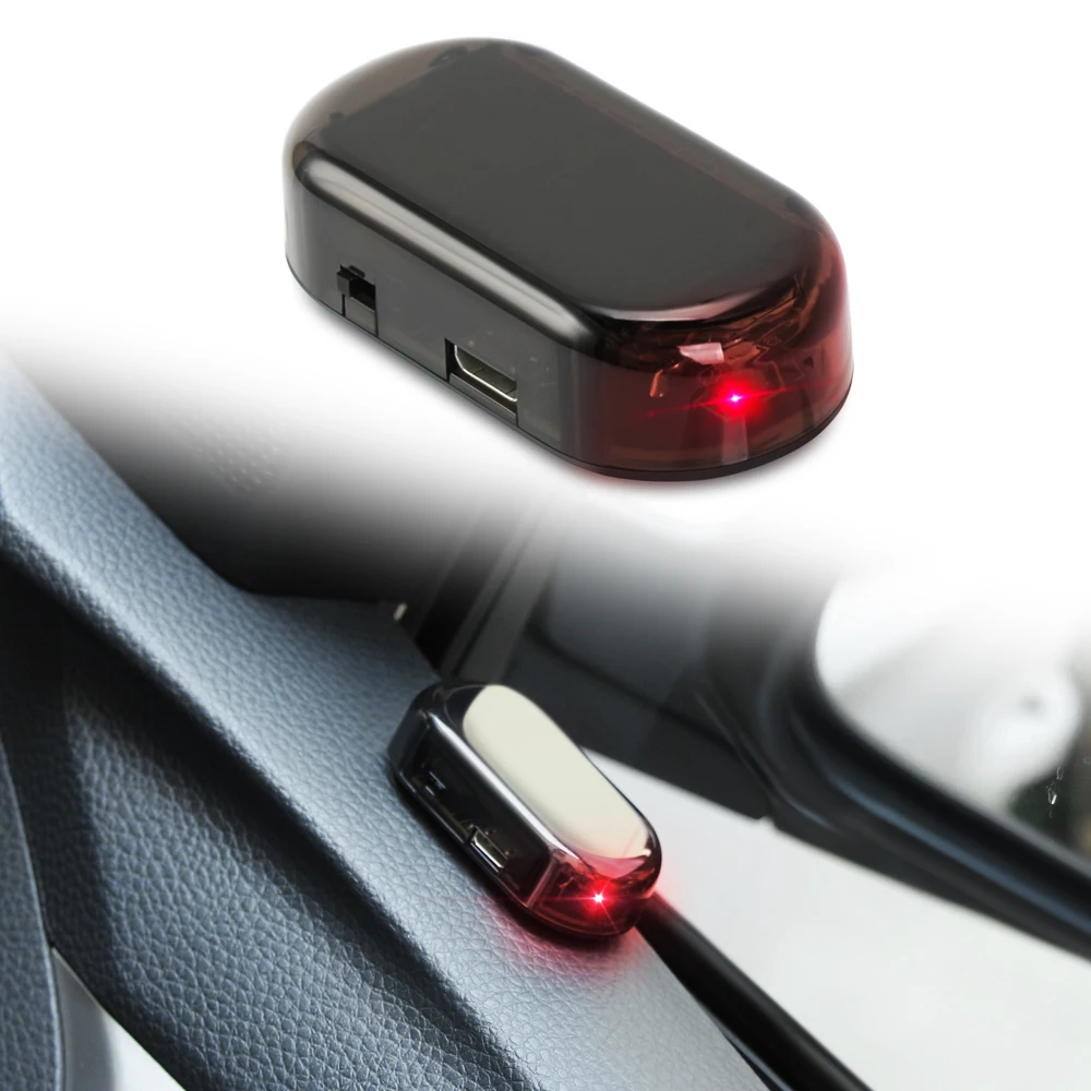 Автомобильная сигнальная лампа на солнечной энергии светодиодная вспышка для Fiat