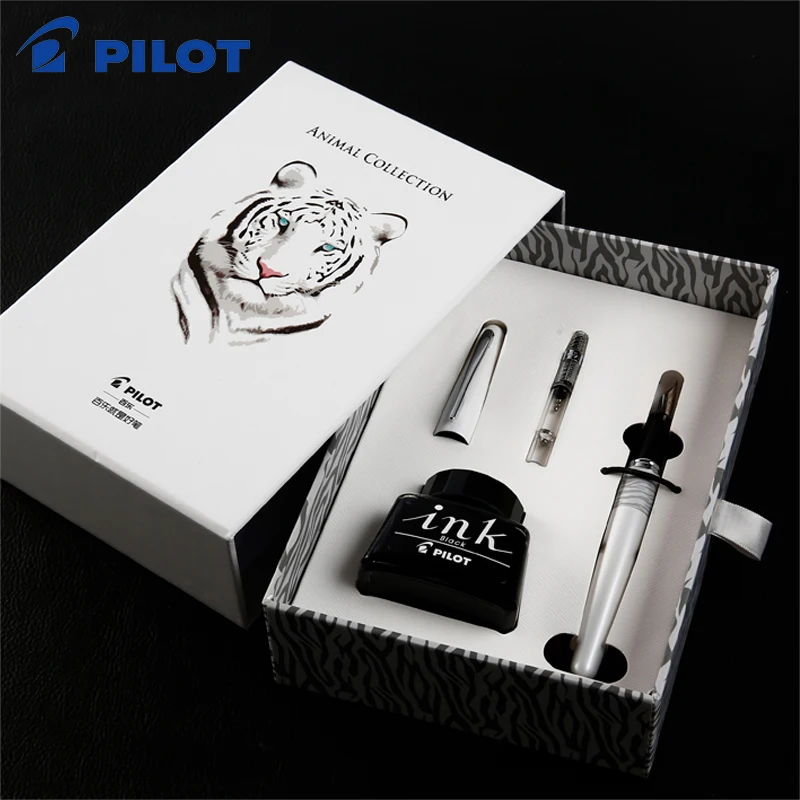 Pilot 88G Fountain Pen Animal Plain Pattern Series Ink Gift Box FP-MR2/MR1 Set Metal Punch Pen High-end Business Gift