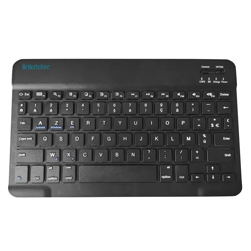 linkrider Bluetooth Keyboard Wireless Keyboard Mini Keyboard Wireless for PC Phone iPad Rechargeable Noiseless Keyboards