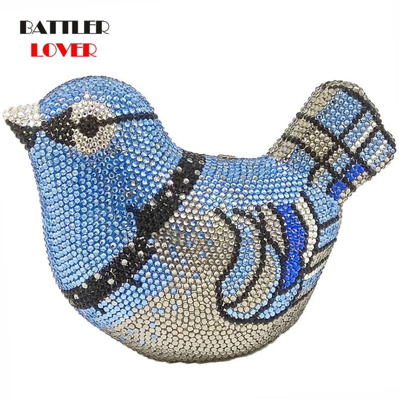 Сумки с бриллиантами Женские вечерние клатчи кристаллами и птицами для женщин