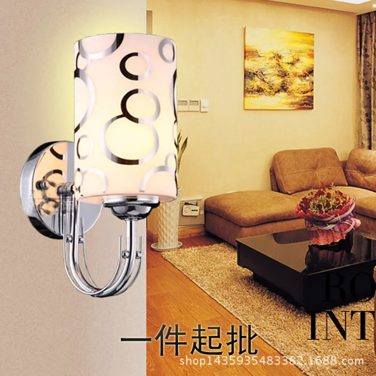 

Postmodern crystal wall lamp gold wall sconce lights AC110V 220V fashion luxury lustre living room bedroom light fixtures