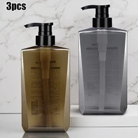3pc 500ml resuable hand pump bathroom liquid soap foam dispenser shampoo body wash bottles high quality