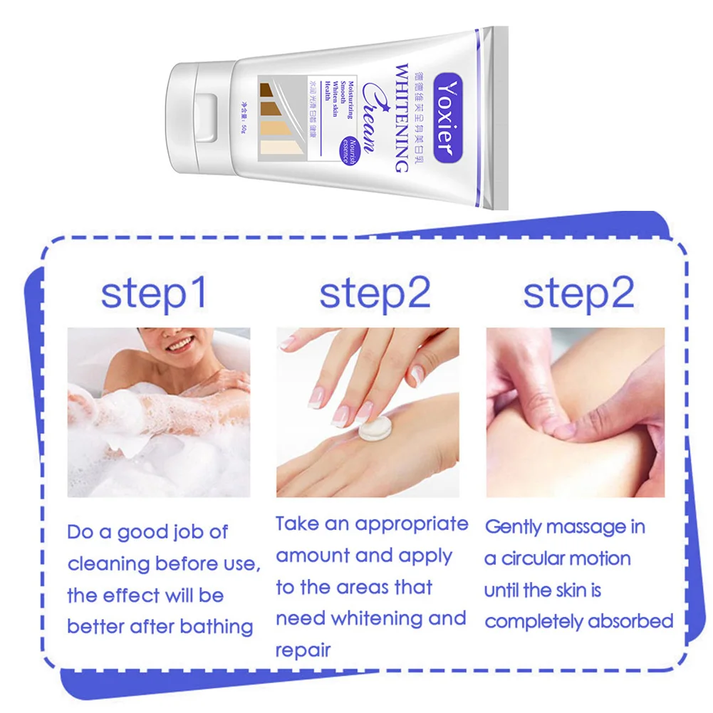 Underarm Whitening Cream Moisturizing Nourish Repair Improve Arm Armpit Ankles Elbow Knee Body Dull Brighten Skin Care 50g |
