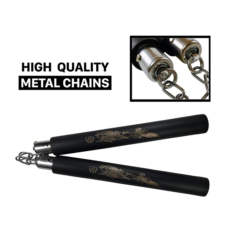 Поролоновая губка Nunchaku для боевых искусств металлическая безопасная с рисунком