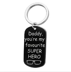 Ювелирные изделия из нержавеющей стали dad is my favorite super hero простое ожерелье с