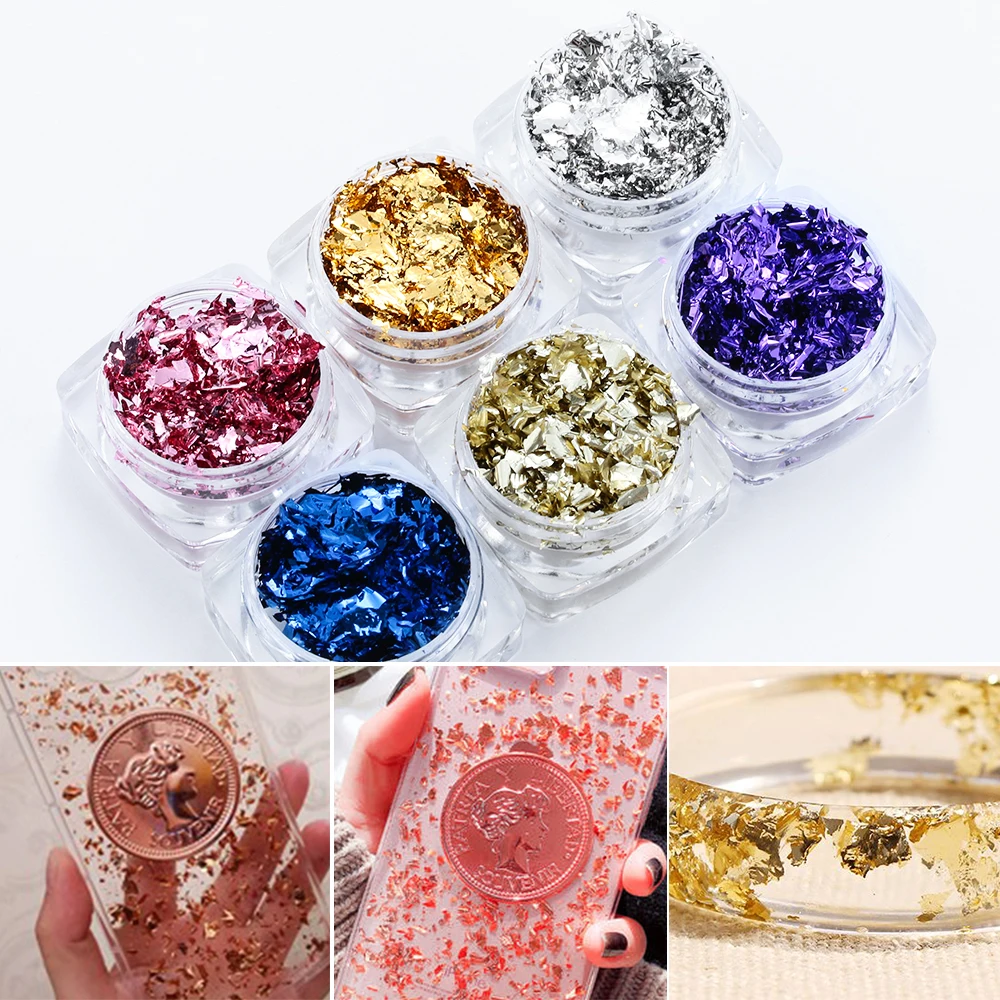 Эпоксидный наполнитель ручной работы 1 коробка 3 мл имитация смолы золотой синий