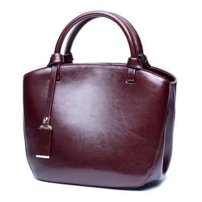 

Autumn and winter 2020 new women's leather handbag single shoulder women's Bag Messenger Bag Tote Bag Leather retro fashion
