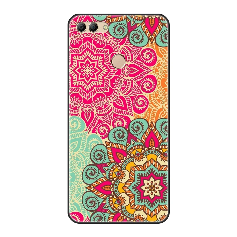 Чехол для Huawei Y3 Y5 Y6 Y7 2017 II Pro силиконовый чехол с рисунком мандалы задняя крышка Prime