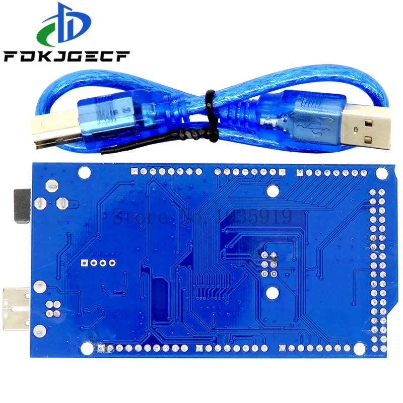 

10pcs MEGA2560 MEGA 2560 R3 (ATmega2560-16AU CH340G) AVR USB board Development board MEGA2560 With 30cm USB Cable for arduino