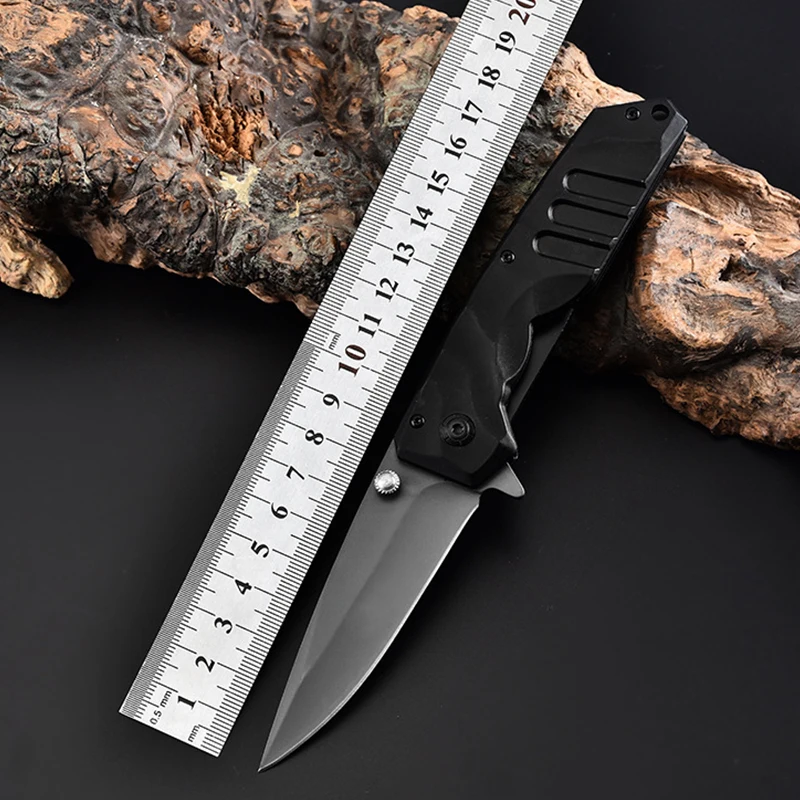 

440 Folding Knife 57HRC Stainless Steel Camping Portable Pocket Knife Tactical Knife