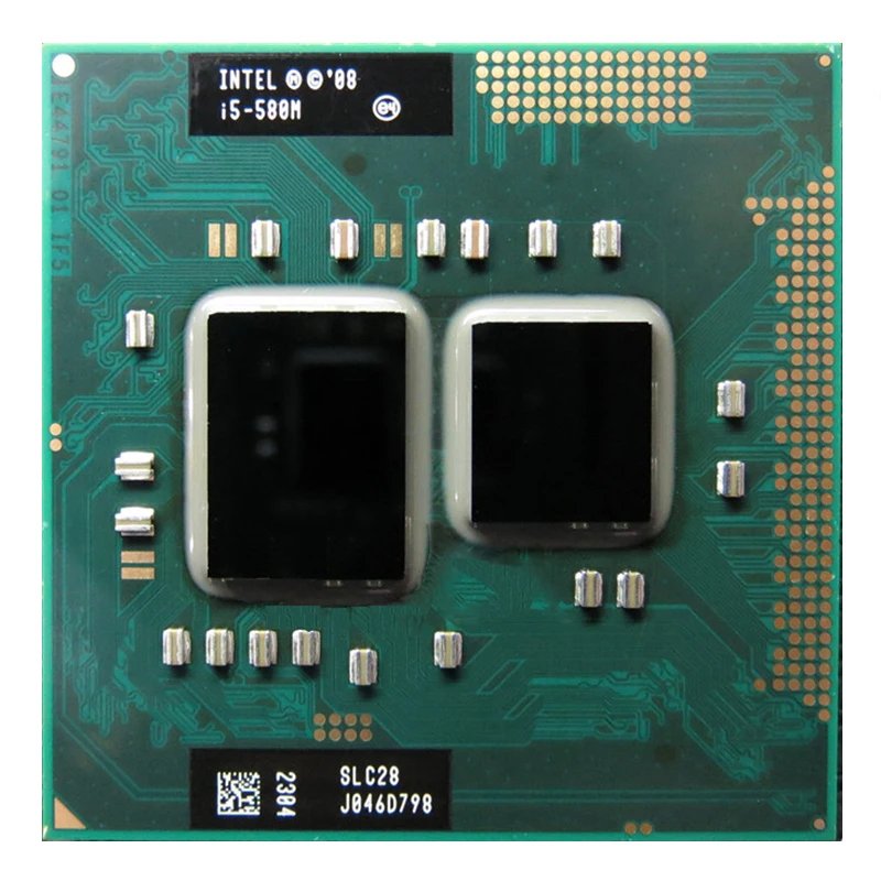 Оригинальный процессор для Intel Core i5 580M 560M 540M 520M двухъядерный PGA 988 ноутбук