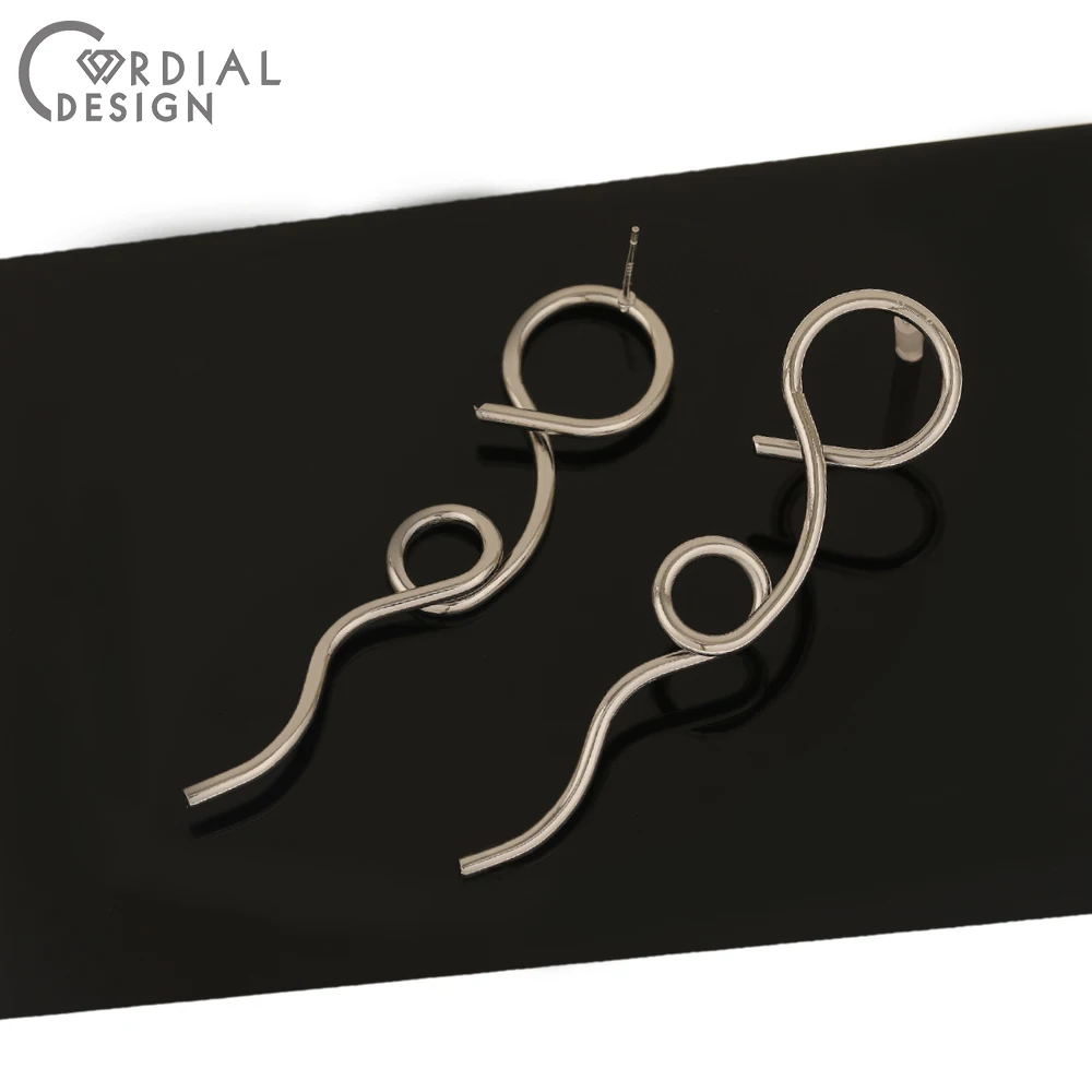 

Cordial Design 50Pcs 16*67MM Jewelry Findings & Components/DIY Making/Hand Made/Jewelry Accessories/Twist Shape/Earrings Stud