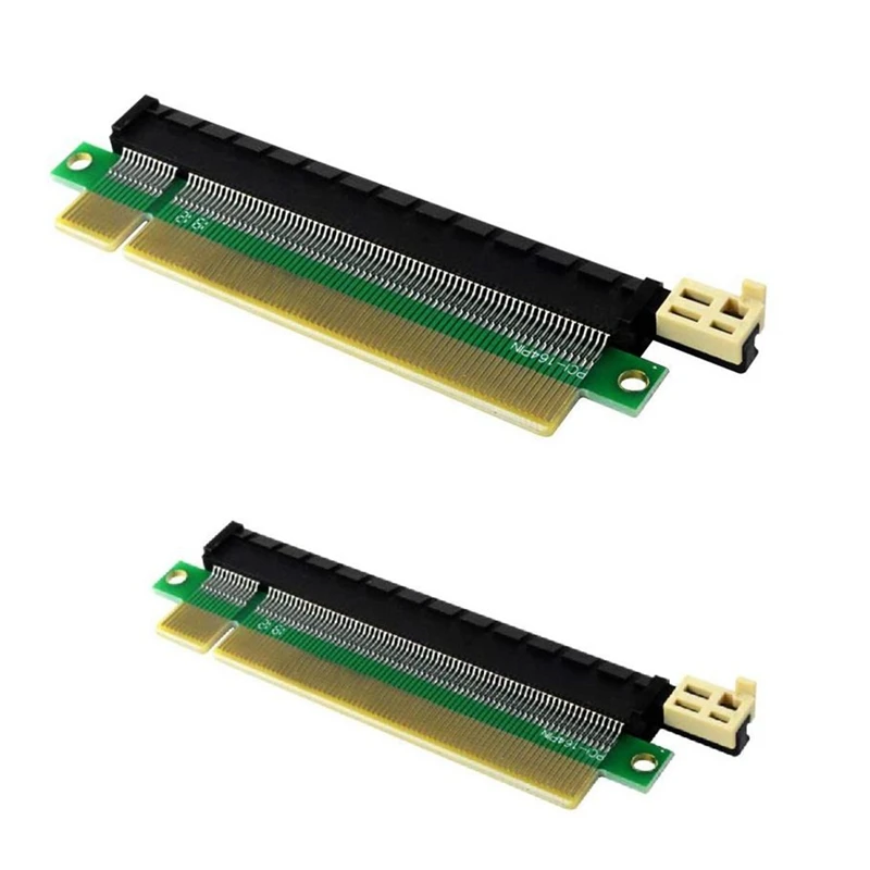 

2 упаковки PCI-E 164 Pin слот PCI-Express 16X Райзер-карта, переходник со штекера на гнездо, переходник вверх, карта адаптера 1U 2U