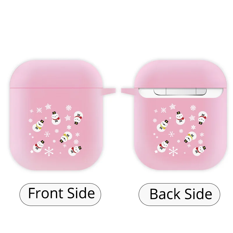 Чехол для наушников на Рождество Bluetooth беспроводные наушники для Apple AirPods 2 силиконовые чехлы для подушки безопасности защитный чехол - Цвет: EJTPIN011