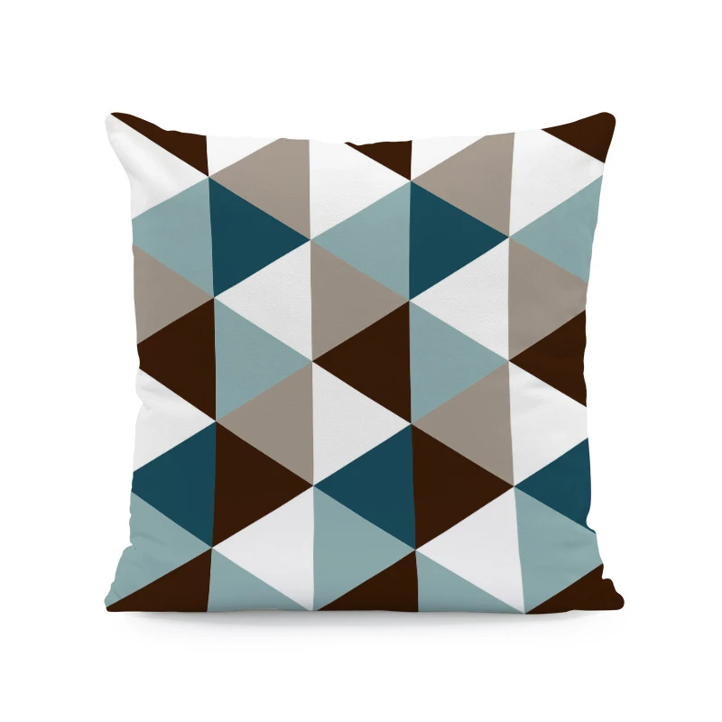 Гламурная Геометрическая наволочка цветная красная со стразами и стрелками