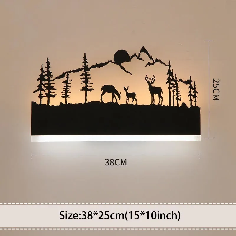 Винтажная детская светодиодная настенная лампа прикроватная Скандинавская