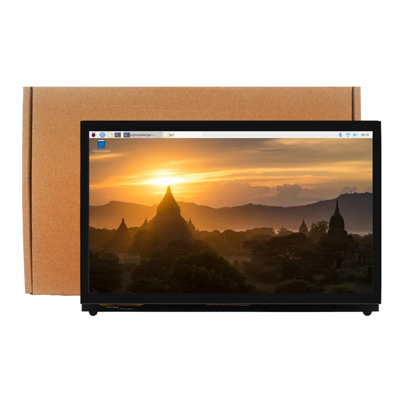 Емкостный сенсорный ЖК-экран для Raspberry Pi 4 Model B 10 1 дюйма 1024x600 4B/3B +/3B/Zero/PC/Jetson Nano |