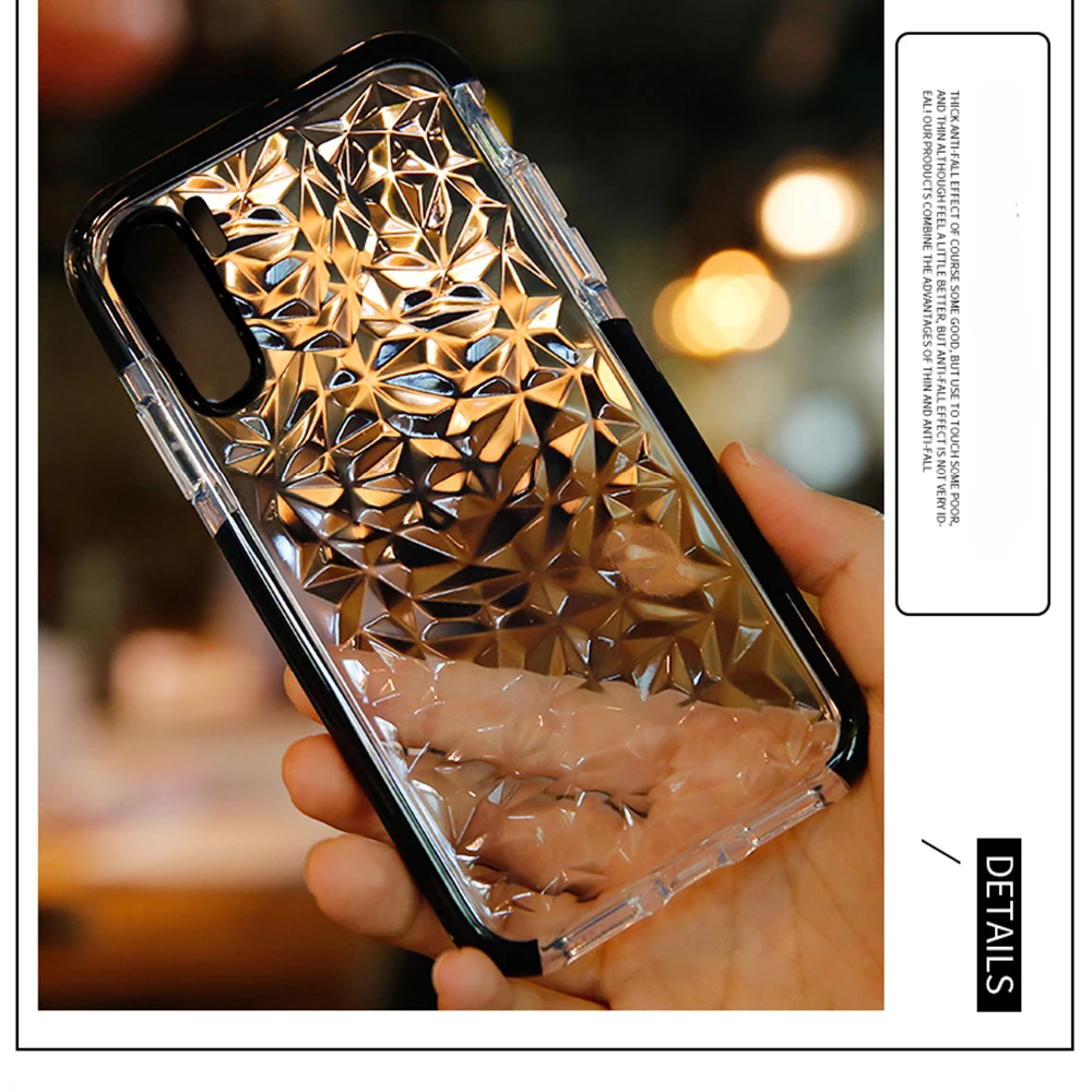 Diamond Transparent Phone Case For Huawei P10 Plus P30 P20 Lite Pro Clear Mate 20 Honor 10 Cover Soft TPU Back | Мобильные телефоны