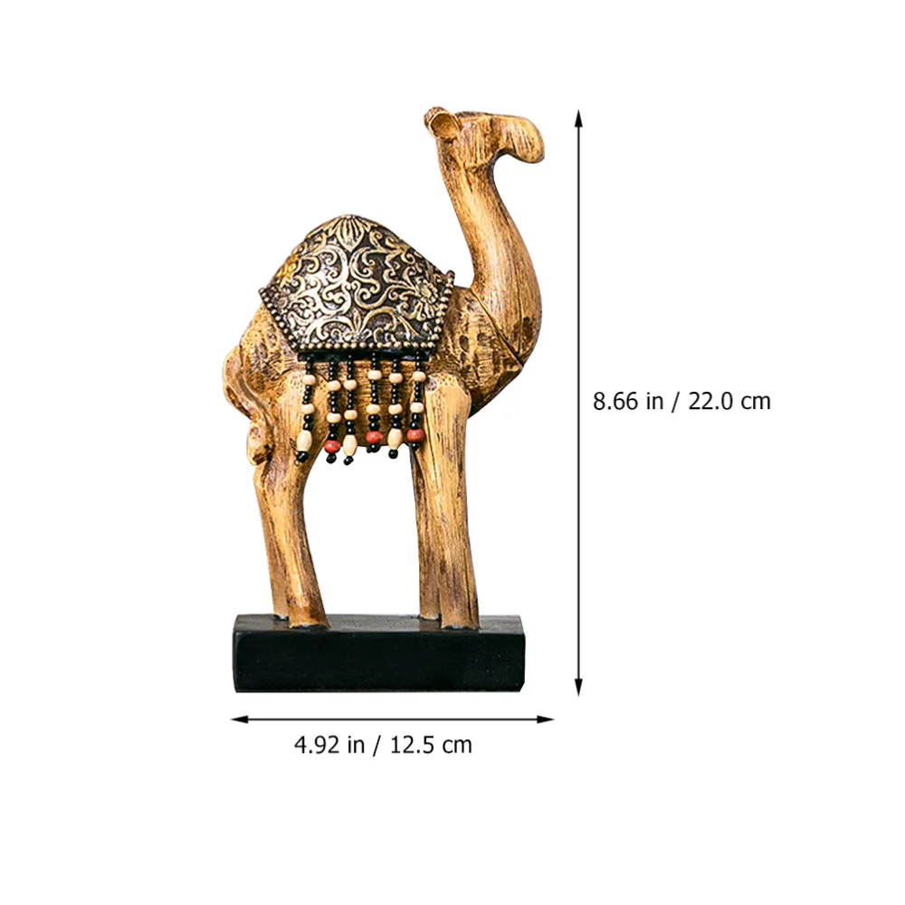 

1pc Camel Adornment Decorative Home Resin Desktop Craft Decor Camel Model