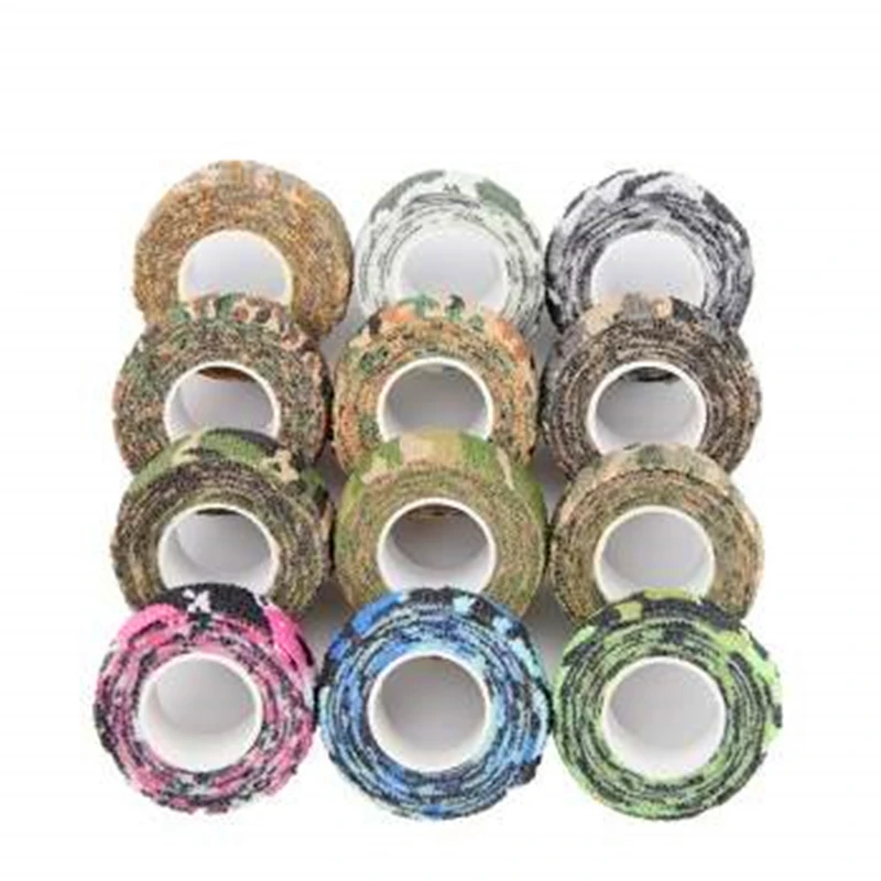 

Cohesive Wrap Tattoo Grip Bandages 24 rolls 1inch Camouflage Elastic Self Adhesive Tapes 25mm For Sport Protection Pet Injury