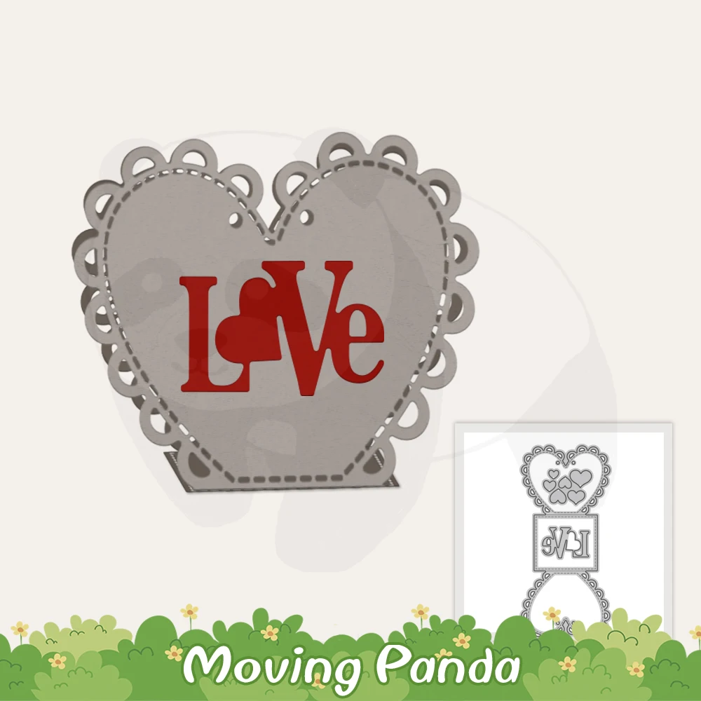 

Valentines Day Love Metal Cutting Dies Box Template For Diy Dies Scrapbook Paper Card Embossing Decoration Craft Cut Die