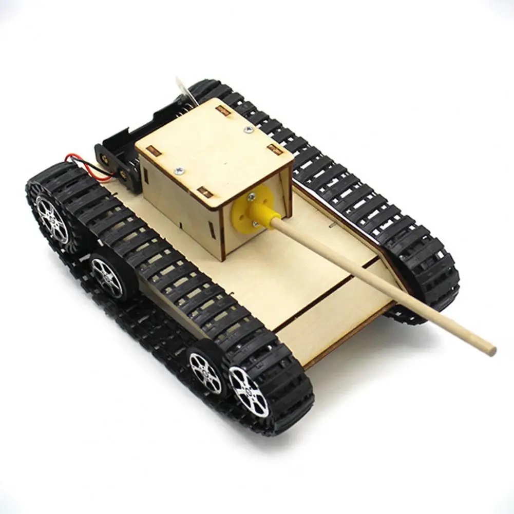 

Tank Stem Toy DIY Educational Wood Science Hand-Made Assemble Tank Model for Kids