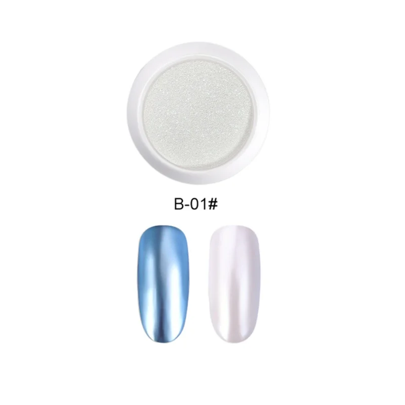 Блеск для ногтей зеркальный эффект радуги искусство жемчужный порошок товары