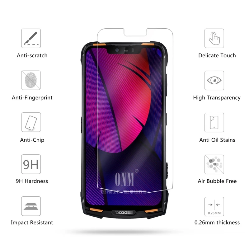2 шт закаленное стекло Для DOOGEE S90C S55 S70 защита экрана S40 BL5500 Lite защитная пленка |