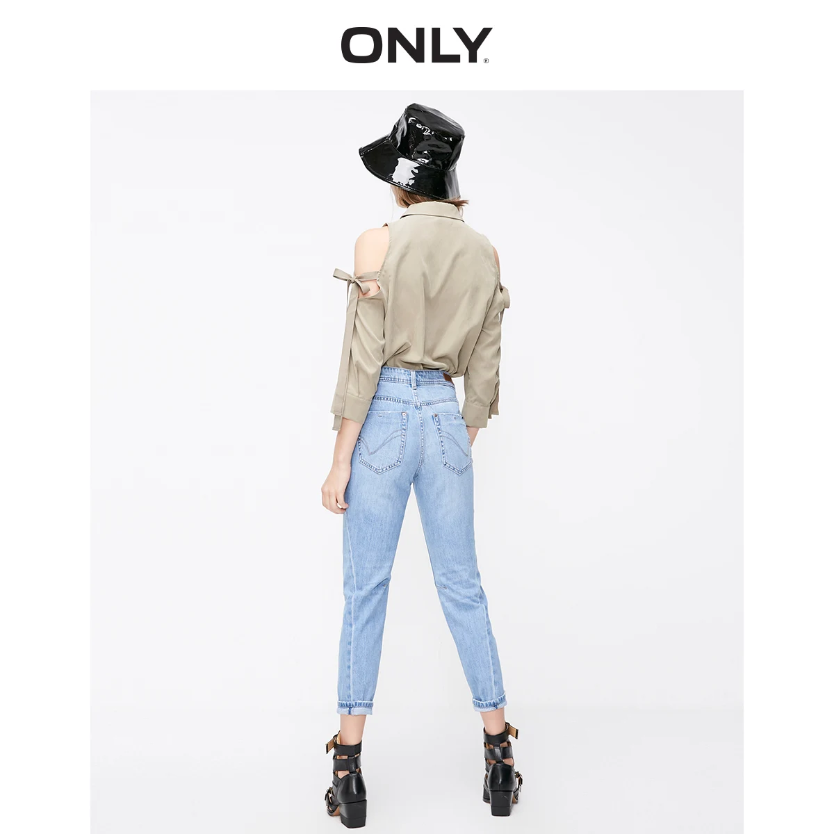 Только в том случае Для женщин Однотонная одежда с открытыми плечами на шнуровке