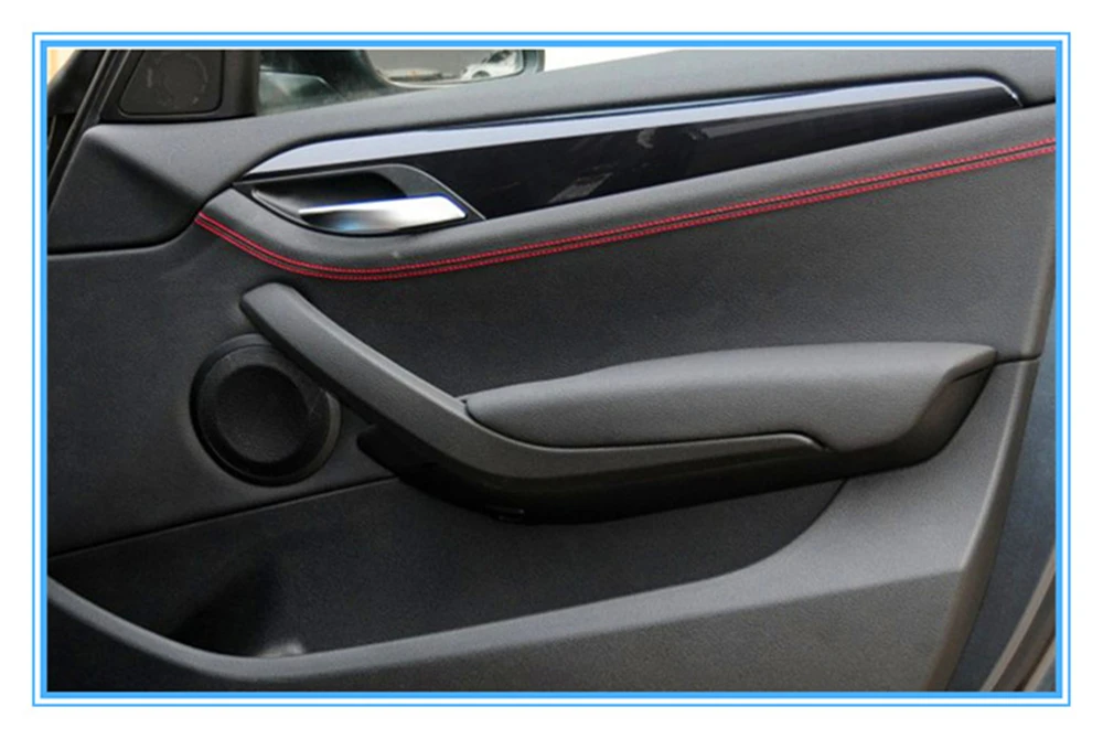 

4pcs/set Black ABS Interior Door Pull Handle Trim Cover Panel For BMW X1 E84