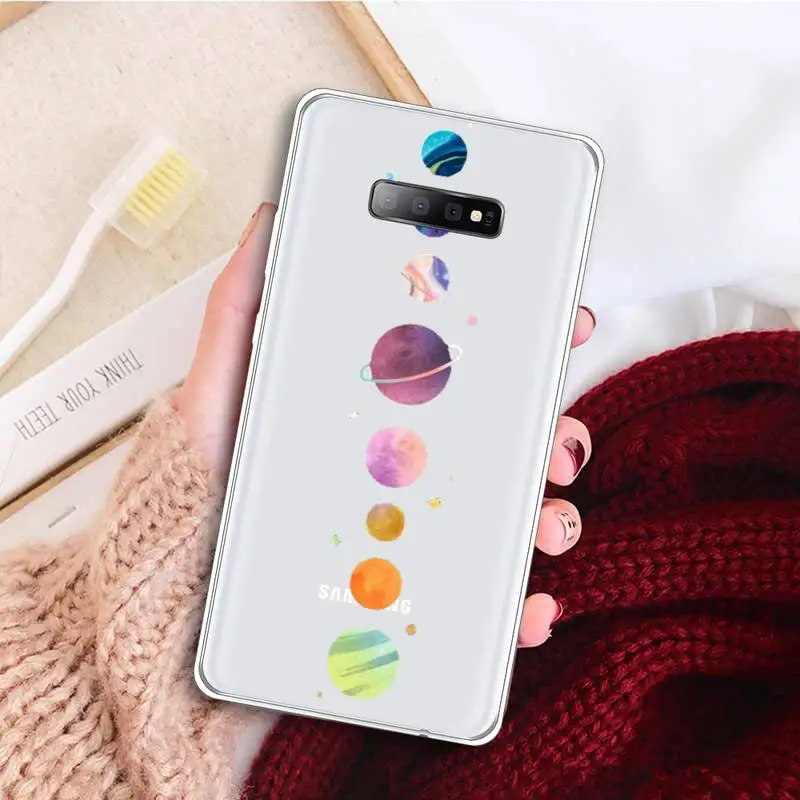 

Starry Universe Phone Case Phone Case Transparent for samsung A 21s 50 51 71 S 8 9 20 20fe note 10 20 ultra plus