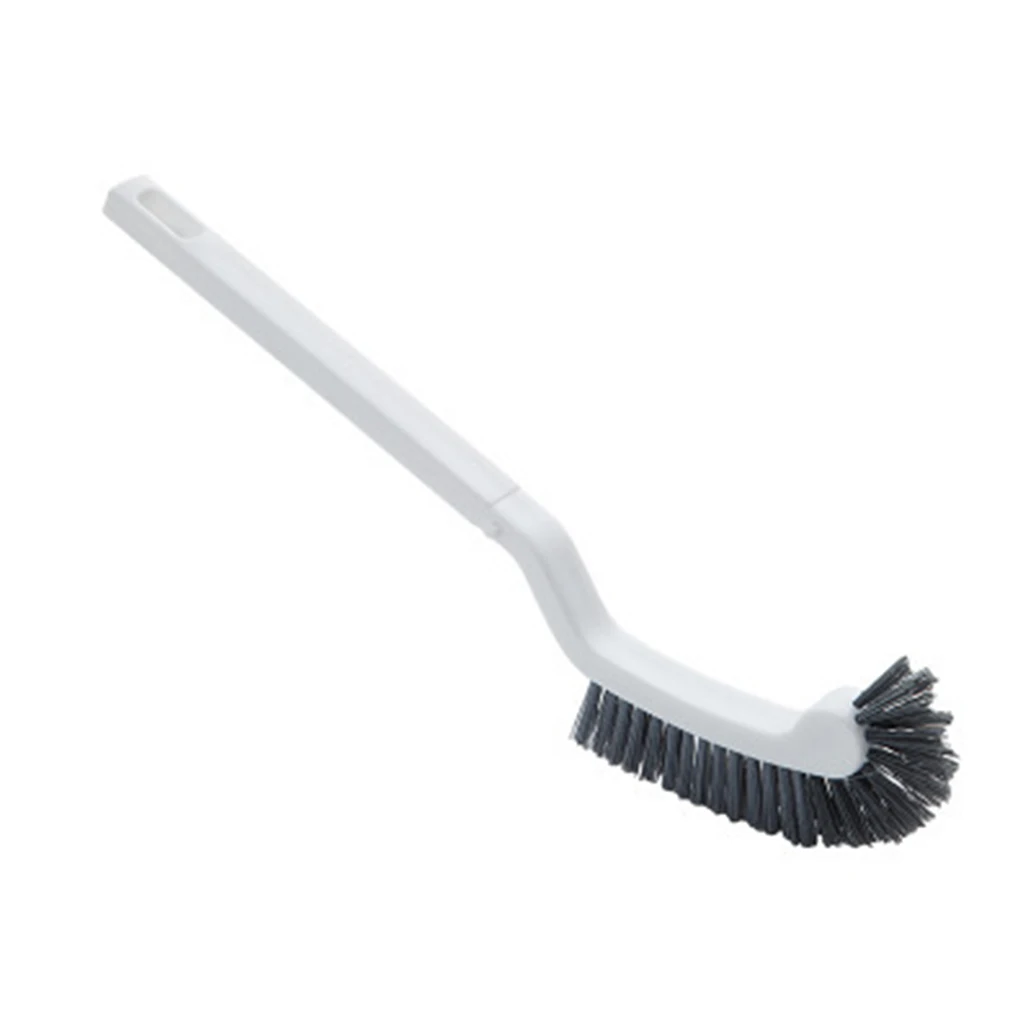 

Toilet Brush Groove Curved Washing Tool Toilet Cleaning Brush Hanging Plastic Long Handle Stains Removal For Bathroom Accessorie