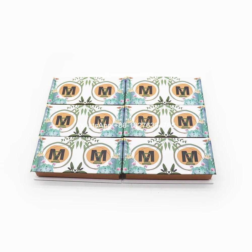 

Custom Mink Eyelash Packaging Box With Logo 25MM Thick Long Wispy Natural Mink Lashes Private Label Lashes Package With Tray