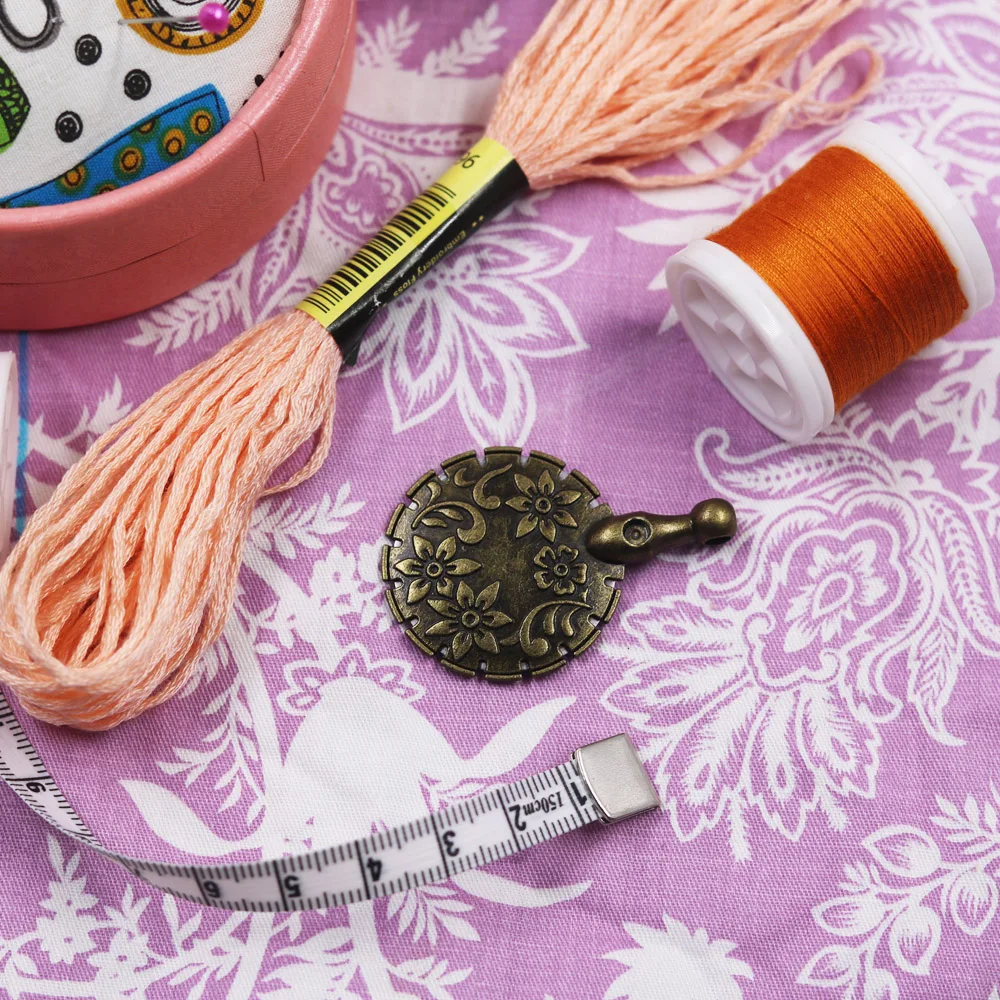 1 шт. высококачественный резак для швейной нитки подвеска круглой формы античный