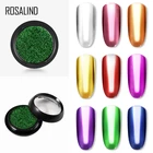 ROSALIND Блестящий художественный Пигментный Порошок для ногтей Гель-лак зеркальные маникюрные Блестки для ногтей УФ-хромовые голографические украшения для ногтей